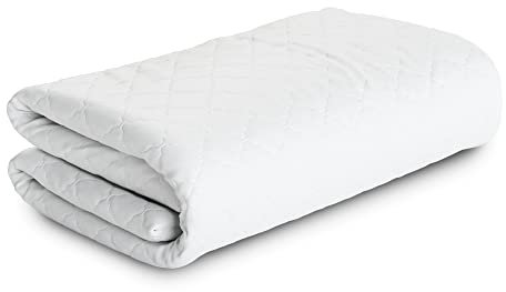 MSS e.K. Classic Matratzenbezug 90 x 200, Matratzen-Höhe 10-12cm, Matratzenhülle mit Reißverschluss und Karo-Steppmuster, Matratzenschutz aus weicher Mikrofaser, waschmaschinenfest 60°C