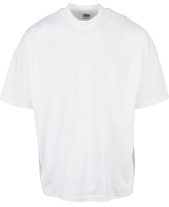 Urban Classics Oversized Mock Neck T-shirt herr, Vitt och blått, M