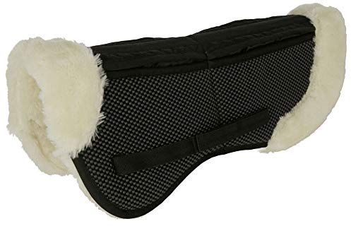 Kerbl Cuscino per Sella, Nero, Pelliccia Sintetica, Full