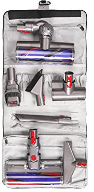 NEPHIPIDUS Mehrzweck-Staubsaugerzubehör, Aufbewahrungstasche, Unisex, Reißverschluss, Clip-Griff, Schultergurt, 38,1 x 40,5 x 12,7 cm, 498,951 g, Schwarz