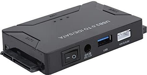 Annadue Convertitore da USB 3.0 a SATA/IDE Set di Adattatori per Disco Rigido Esterno per Disco Rigido Universale 2.5/3.5 IDE HDD/SSD, DVD-ROM CD-ROM CO-RW DVD-RW DVD+RW e Altri, Supporto 4 TB(EU)