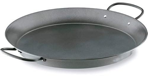 Suinga - Poêle à paella en acier au carbone Lacor, antiadhésive [40 cm - 9 portions], revêtement écologique