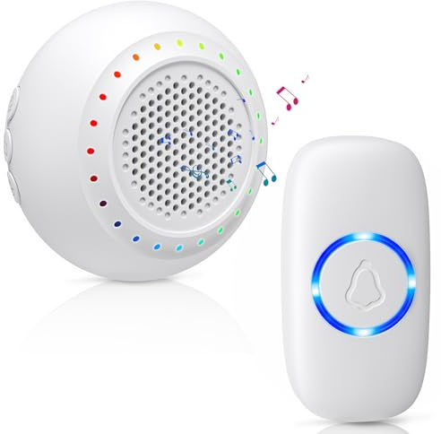 Wireless Doorbell for Classroom, Waterproof Door Bell Chime Kit for Home