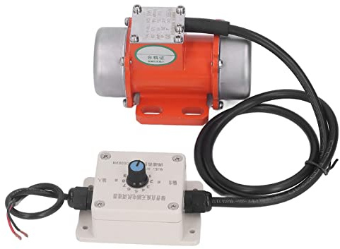 30W 4000 Giri al Minuto DC 12V/24V Vibratore per Calcestruzzo Motore di Vibrazione, Impermeabile IP65 50Hz Senza Spazzole Motore Vibrante Elettrico con Regolatore di velocità per Tavola Vibrante(#1)