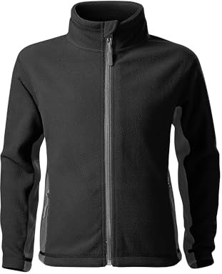 DELUNO Schwarz Herren Outdoor Fleecejacke - top qualität - Neu - Rot Blau Pink Schwarz (529-12J-Schwarz)