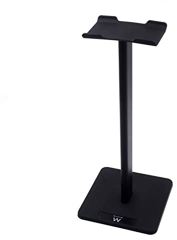 Ewent EW1586 Supporto per Cuffie e Cuffie da Tavolo, Supporto per Cuffie Rimovibile, Supporto per Cuffie in Silicone TPU Antiscivolo per Cuffie di Tutte le Dimensioni, Adatto per Desktop, Nero