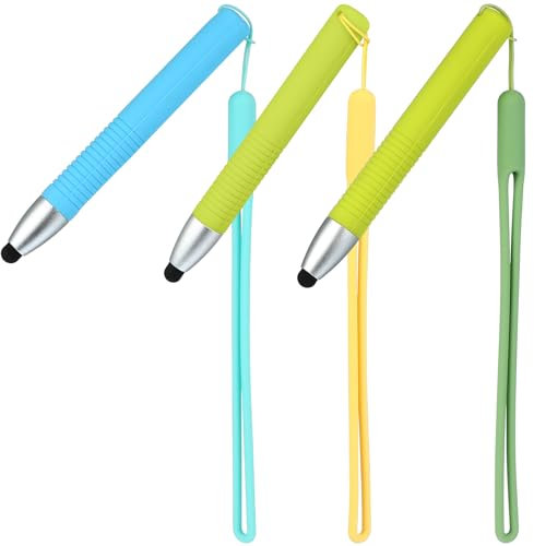 UKCOCO Eingabestifte Für Kinder Für Touchscreens: Eingabestifte Für Touchscreens Silikon-Eingabestifte Mit Anti-Verlust-Lanyard Für Kids Edition-Tablets 3 Stylus-Eingabestifte + 3