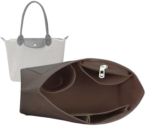Handtaschen-Organizer-Einsatz für Le Pliage Neo Handtaschen, hochwertiger Filz-Organizer, Kaffee, Small, Ordnen Sie Dinge auf