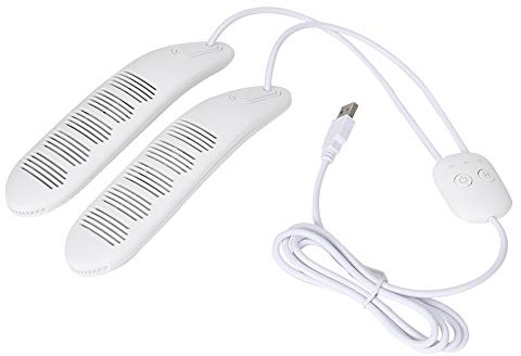 Aramox Schuhtrockner Stiefeltrockner Sterilisation USB 5V, Tragbarer USB-Schuhtrockner Intelligentes Timing Desodorierung Schuhstiefeltrockner USB 5V (White)