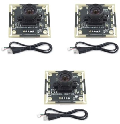 CAIONPLE 3-Teiliges Kameramodul 100 Grad OV9732, 2 M Kabel, 1280 X 720, 30 Fps, für DIY Autodarts.Io, USB-Laufwerk Gratis