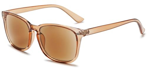VEVESMUNDO Lesebrille mit Sonnenschutz Getönt Lesehilfe Sehhilfe Sonnenbrille Sonnenlesebrille mit sehstärke Damen Herren
