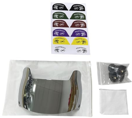 KQFCAZRE Visière de Football Américain, Visière de Rugby, Facile à Installer, Adaptée Au Port de Lunettes, pour Casques de Football Américain Enfants, Masque F