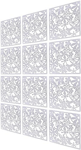 12 pezzi divisorio parete schermo protezione visiva decorazione da parete lavagna da appendere per soggiorno, studio, salotto e area hotel