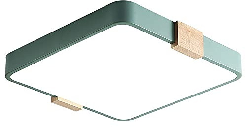 del lampadario fiuto sfioramento Lumo Quadrati in Legno Quadrato diurno Bianco 6000K Slim Forma Lampada 15,7 Pollici luci soffitto a LED Interno Luminoso per Camera da Letto, Cucina, h