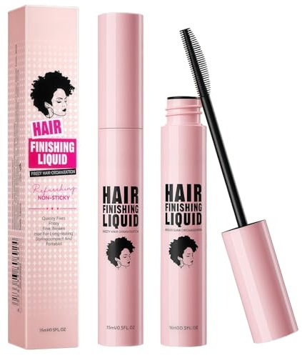 Hair Finishing Stick - Flash Moment Hair Finishing Stick, Flyaway Tamer & Styling Mascara with Shaping Gel, Non-Greasy Moisturizing Crayon for Frizz Control (15ml)