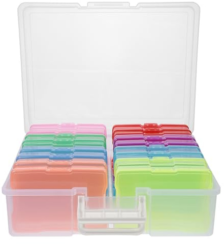 SUPVOX Caja Organizadora de Fotos 4x6 Pulgadas de Pp para Almacenar hasta 2000 Fotos, Diseño Especial y Fácil de Usar para Organizar y Guardar Recuerdos Familiares
