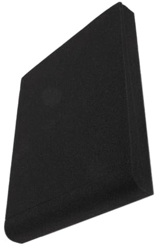 FONDOTIN Cuscinetti Isolanti per Altoparlanti 33x27x4 Cm in Schiuma Alta Densità Antiscivolo, Pannelli Fonoassorbenti per Isolamento Acustico Monitor, Accessori Audio Professionali per