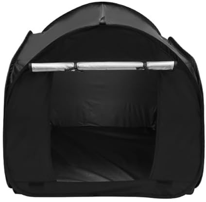 Tienda sensorial para niños, tienda de campaña de esquina tranquila,Tiendas de campaña Blackout Calm Down | Habitación sensorial plegable con puerta enrollable, mejora el enfoque, plegable, recubierta