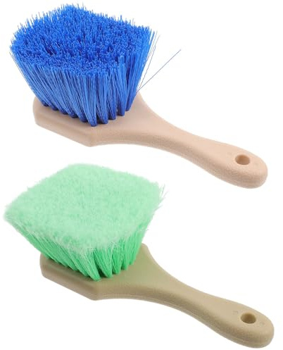 DOITOOL Lot de 2 Brosses de Nettoyage Douces en Plastique, Outil de Nettoyage du Sable pour Plage et Fête Estivale, pour Fentes et Coins