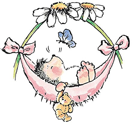 Penny Black Mounted Rubber Stamp 3 by 3.25-Inch, Baby Hammock
