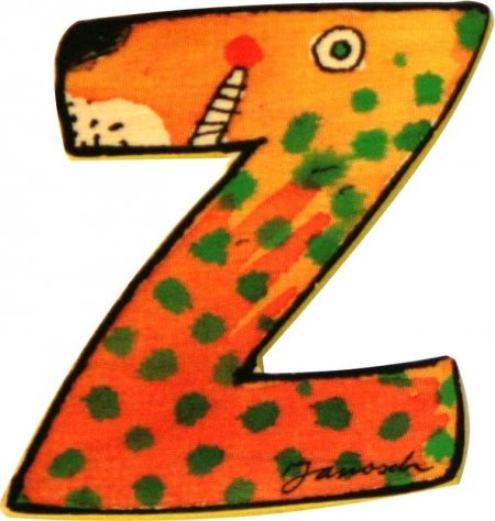 Janosch Buchstaben Holzbuchstaben Z ca. 6cm