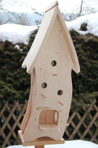 Dekorativer XXXL Nistkasten(N4) mit Vogelfutterhaus-Vogelhaus--Vogelhäuschen-sauberste Verarbeitung-Vogelhaus Garten Deko