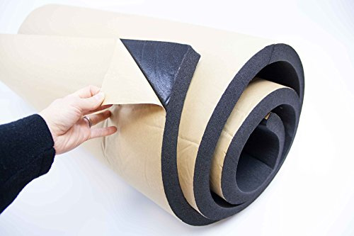 30mm Self Adhesive Backed Closed Cell Foam Sound Proofing Deadening Vehicle Car Van Insulation Material 1m x 2m