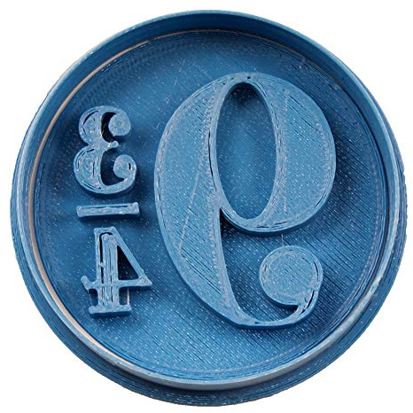 Cuticuter 9 und 3/4 Ausstecher, blau