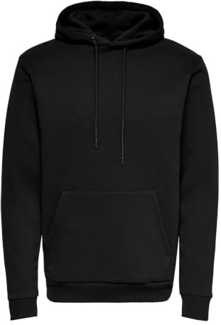 Only & Sons Onsceres Life Hoodie Sweat Noos Felpa con Cappuccio, Uomo, Nero, XL