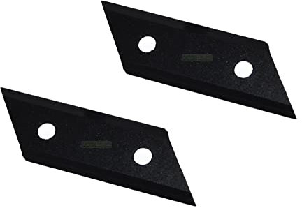 Lot de 2 couteaux à tirer de 10,4 cm compatibles avec les broyeurs AL-KO 325967, 517828, 13270541, H1600 b H3200