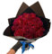 BIUBIULOVE Ramo De Rosas con Purpurina, Ramo De Rosas Artificiales, Ramo De Rosas Eternas con Purpurina, Ramo De Bricolaje, Ramo De Rosas Falsas Brillantes, Regalo De Amor (Rojo,9 Pcs)