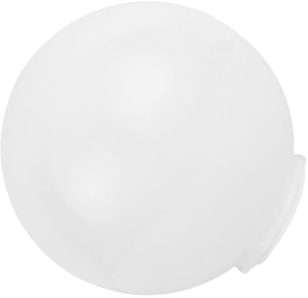 Paralume Sferico in Acrilico Bianco per Esterno, Coprilampada | Cortili, Copertura Protettiva Leggera, Facile da Installare e Rimuovere, Forma Sferica Elegante