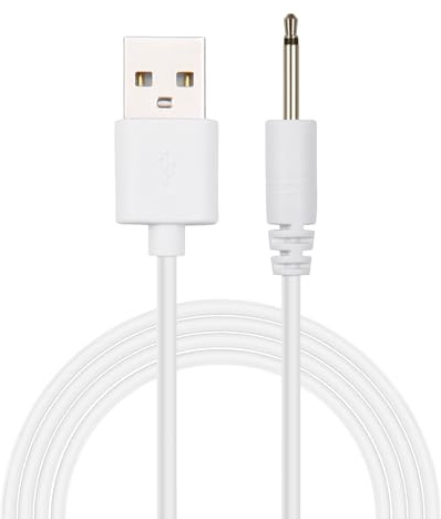 ORUZA USB Charging Cable 2.5 mm Fast DC Charging Cord for Wireless Massagers (18mm)