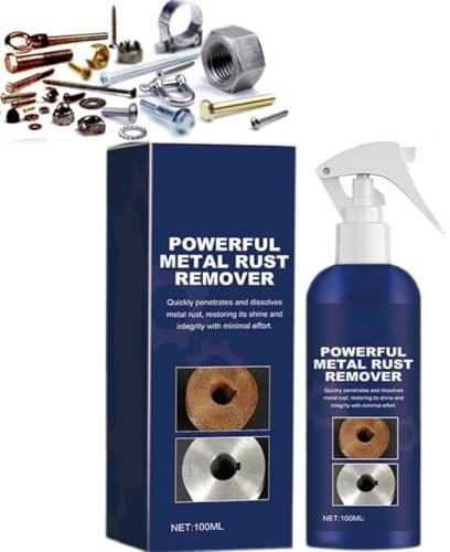 2024 Neuer leistungsstarker Rostlöser für Metall, Rostlöser für Metall, Mehrzweck-Rostlöser-Spray, Sofortlöser-Spray, Eisenpulverentferner (1 Stück)