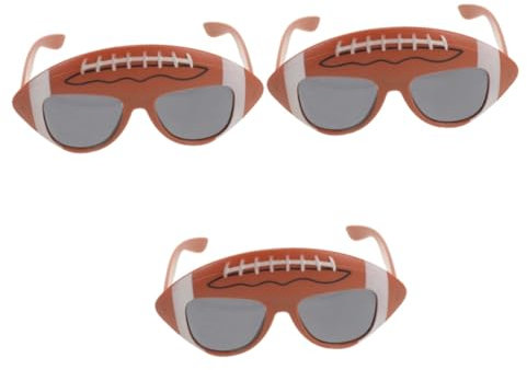 BESTYASH 3st Rugby-brille Abgefahrene Sonnenbrille Verrückte Sonnenbrille Trendige Sonnenbrille Partybrille Hawaiianische Sonnenbrille. Lustige Sonnenbrille Coole Brille Für Teens Ac