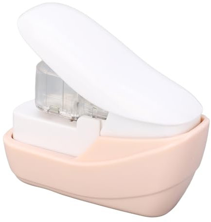 Nadelloser Hefter, Mini-Desktop-Heftklammerloser Papierhefter Arbeitssparender Tragbarer Heftklammerloser Hefter mit Ergonomischem Design für Karten und Leichte Materialien