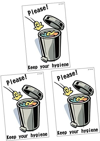 MUSISALY 3 Adesivi Decorativi Per Del Wc in Pvc Segnali Avvertimento Decalcomanie Per Bagno Adesivi Murali Per Superfici Lisce