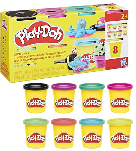 Play-Doh 8er-Pack kräftige Farben à 85 g