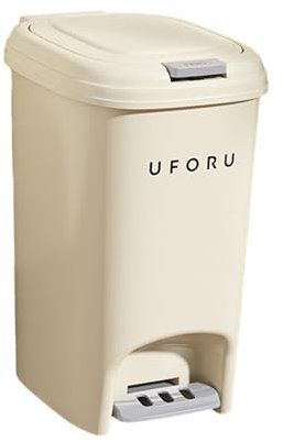 Pattumiera a Gradini, Contenitore per Rifiuti, Pattumiera da Cucina, Pattumiera a Pedale per Garage, Ingresso WC, 20 Litri