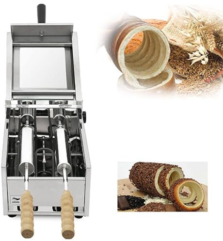 Forno per dolci a camino commerciale da 1600 W, macchina per laminazione di cake pop, macchina per grigliare coni gelato, per ristorante, cucina domestica, snack bar, 46x24x21 cm