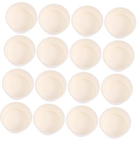 WRITWAA 100pièces Coupes à Glace Jetables pour Yaourt Pudding Dessert ou Collations avec Couvercle Hermétique