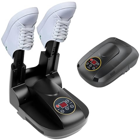 Asciuga Scarpe Elettrico,Asciuga Stivali Pieghevole Con Timer,Asciugatrice Per Calzature,Circolazione Del Calore A 360°,Asciugascarpe Elettrico Per Scarpe,Guanti,Cappelli,Calzini