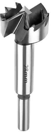 SUQIN Professional ForstnerBohrer Ø28MM,Flach Flügelbohrer Astlochbohrer Scharnierlochbohrer Topfbohrer Forstner Cutter mit Rundschaft Zum Bohren In Holz, Sperrholz,Kunststoff