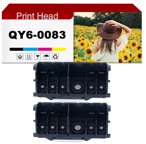 QY6-0083 Druckkopf QY60083 Druckkopf kompatibel für Canon IP8750 MG5650 MG6350 MG7150 MG7550 Drucker 2 Packs