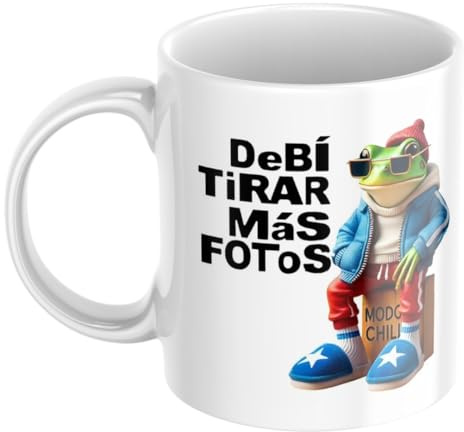 newseny Taza Bad Bunny Debí tirar más fotos | Regalo Para Aficionados de DtMF Album | Taza Cerámica 330 ml (Bad Bunny Sapo Doble)