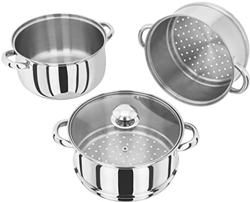 Judge Essential 3-Tier Stainless Steel Steamer- 22cm Food Steamer Pot
