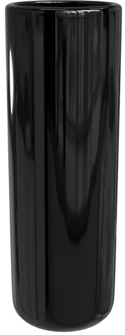 Red Lantern 24 Solid Black Porcelain Umbrella Stand