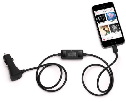 Griffin iTrip Auto FM Transmitter für Apple iPod, iPhone, iPad mit Lightning Anschluss Inkl. 12V KFZ-Ladegerät - Schwarz