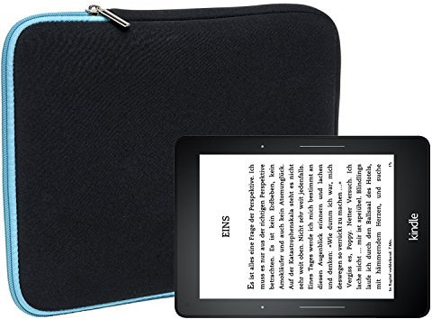 Slabo Tablet Tasche Schutzhülle für Amazon Kindle Voyage 6.0 Zoll Hülle Etui Case Phablet aus Neopren – TÜRKIS/SCHWARZ