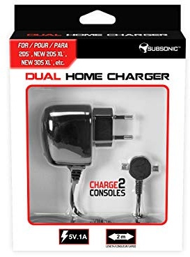 Subsonic - Subsonic - Home charger - double chargeur pour Nintendo New 3DS XL, New 2DS XL, New 3DS, 2DS, 3DS XL, 3DS et DSI